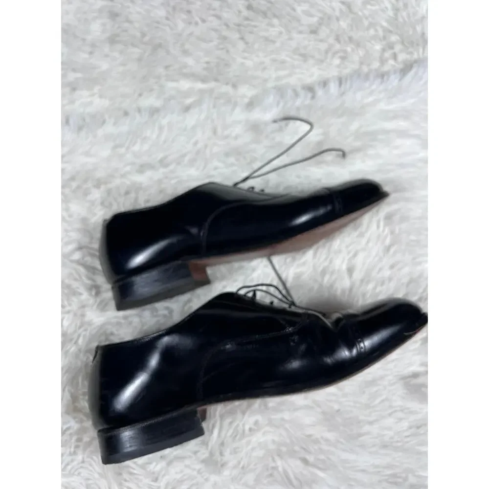 Bostonian Classics Hamilton 26441 Mens 9.5W Oxford Dress Shoes Black USA made